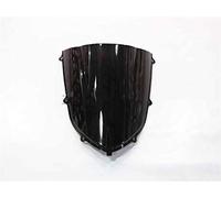 GLoyer motorcycle windshield Compatible with Kawasaki Ninja ZX10R ZX-10R 2004 2005 Black Windshield WindScreen Double Bubble 04 05