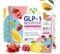 GLP-1 Booster Drink Mix, Strawberry Lemonade Flavor, 30 Packets Control Appetite and Cravings | Great Tasting Metabolic Support