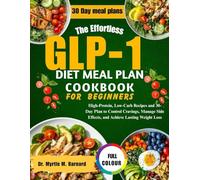 GLP 1 Diet Meal Plan Cookbook for Beginners: High-Protein, Low-Carb Recipes and 30-Day Plan to Control Cravings, Manage Side Effects, and Achieve Lasting Weight Loss