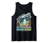 GLP 1 | GLP1 Joke | UFO Alien GLP-1 Fat Obliterator Meme Tank Top