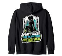 GLP 1 | Gym Workout | Plot Twist Injection Is The Easy Part Zip Hoodie
