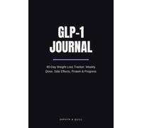 GLP-1 Journal: 90-Day Weight Loss Tracker: Weekly Dose, Side Effects, Protein & Progress