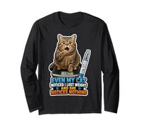 GLP 1 | Lost Weight GLP1 Meme | Even My Cat Noticed GLP-1 Long Sleeve T-Shirt