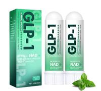 GLP-1 Nasal Inhalation, Glp-1 Healthy Nasal Inhaler, Nasal Inhaler Stick, Menthol & Apple Cider Vinegar, Natural Ingredients for Women and Men (2 Pcs)