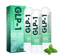 GLP-1 Nasal Inhalation, Glp-1 Healthy Nasal Inhaler, Nasal Inhaler Stick, Menthol & Apple Cider Vinegar, Natural Ingredients for Women and Men (3 Pcs)