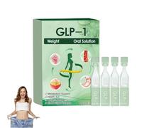 GLP-1 Oral Solution, 2025 New GLP-1 Weight Loss Drops, GLP-1 Liquid, GLP-1 Peptide Complex Serum, Natural Plant Extract for Men & Women (4Pieces, 1Box)