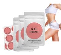 GLP-1 Patches, GLP1 Weight Loss Patches, Natural Ingredients Cosmetic Patch, Gentle and Soothing, for Women and Men (3box)