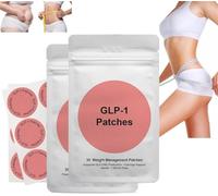 GLP-1 Patches,Natural Ingredients Cosmetic Patch with L Glutamine, Berberine, Chromium, Pomegranate and Cinnamon,Gentle and Soothing for Women (2)