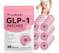 GLP-1 Patches, Natural Ingredients with Cinnamon, B Vitamins, Health Support & Physical Management, Vegetarian Friendly, Non-irritating,Transdermal Body Patch,30 Count (1)