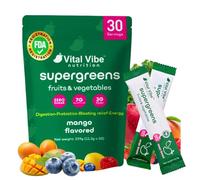 GLP-1 Powder - Probiotic, Beauty, Superfood Greens Blend - Blend of 10 Natural Greens and Superfood Powder - Rich Vitamins and Mineral - Healthy Drink - Alkaline, Vegan and Gluten-Free -1 Month Supply
