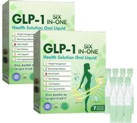 GLP-1 Six-in-One Health Solution Oral Liquid, Advanced GLP-1 Oral Liquid, GLP1 Multi-Action Drops, Promote Intestinal Digestion, Firming Skin and Body Shaping Care for Women and Men (2)