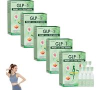GLP-1 SIX-in-ONE Solution Oral Liquid,5Pcs Advanced GLP-1 Oral Liquid, GLP-1 Drops,GLP-1 Oral Solution,GLP-1 Peptide Complex Serum,Natural Plant Extract, for Men & Women