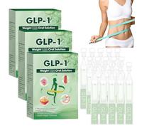 GLP-1 Solution, GLP-1 Liquid, GLP-1 Drops, 5PC/Box GLP-1 Peptide Complex Serum, Natural Plant Extract, for Men & Women, Advanced Drops Natural Liquid For All Body Types Body Care (15pc)