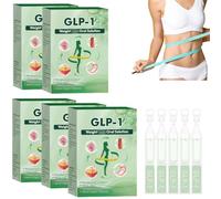 GLP-1 Solution, GLP-1 Liquid, GLP-1 Drops, 5PC/Box GLP-1 Peptide Complex Serum, Natural Plant Extract, for Men & Women, Advanced Drops Natural Liquid For All Body Types Body Care (25pc)