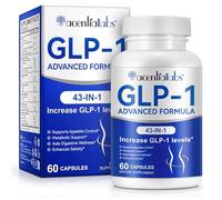 GLP-1 Supplement, GLP-1Modulation 43-in-1 Appetite Control GLP-1 Promotes Metabolic Health Reduce Hunger & Cravings for Digestive Gut Health-60PCS