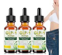 GLP-1 Supplement Weight Loss Drops | GLP1 Moringa Weight Loss Drops | GLP-1 Oral Liquid Solution with Organic Moringa | Advanced Slimming & Health Boost Support,Unisex for All Skin (3 Value Packs)