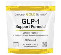 GLP-1 Support Formula with Collagen Peptides, Prebiotic Fiber & Essential Amino Acids, Unflavored, 14.46 oz (410 g), California Gold Nutrition
