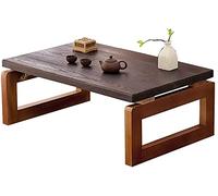GLP Brown Japanese Rectangular Wooden Folding Table, 70*45*30cm, Living Room, Office, Outdoor
