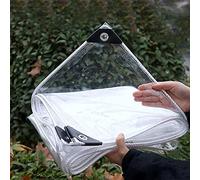 GLP Covering Plane Transparent Plane Protective Hood Waterproof Clear PVC canopies, for interior and outdoor views Plastic film window foil,0.5 mm,600g/m² (Size : 1.4x1.8m/4.6x5.9ft)