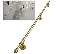 GLP Outdoor Grab Rail, Stairs Staircase Handrail Banister Rail Support Kit, 1m 1.5m 2m 2.5m 3m Stairway Railing External Outside Wall Mount (Size : 7ft/210cm)