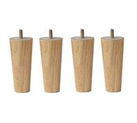GLP Solid Wood Furniture Legs 4 Pieces, 12-27cm TV Cabinet feet/Sofa Foot Support Legs (Size : 16cm)
