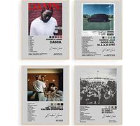 GLRSSN kendrick Lamar Album Cover Posters Set 8x10 inch Music Posters 6 Album Cover HD Print Room Aesthetic Pictures for Living Room Bedroom Music Classroom Wall Decor Art