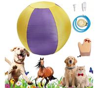 GLSAYZU Curveaball - Pelota interactiva ultrarresistente, juguete para perros Curveaball, juguete duradero para mascotas de todos los tamaños, para jugar en interiores y exteriores (C,M 55 cm)