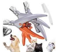 GLSAYZU Pawthentic Nail Trimmer, PreciseClip LED +Magnifying Glass Pet Nail Trimmer, 5X Magnification Pet Nail Scissor Safe, Curved Stainless Steel Blade Professional-Grade Pet Nail Clippers (3pc)