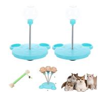 GLSAYZU Wobbly Dog Treat Toy, Wiggling Treat Toy For Dogs, Dog Treat Dispenser Toy, Leaking Treats Ball Pet Feeder Toy With Spring, Slow Feeders Spring Ball Toy, For Hunting Chasing And Exercise (C)