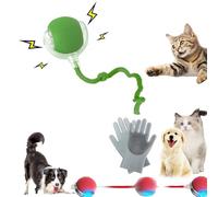 GLSAYZU Yopoll interactive pet toy ball, 360° Motion Pet Smart Chase Ball, 3 Speed Modes for Small Dogs & Cats, Bite-Proof Silicone, One-Touch Activation, USB Charged Indoor Play Toy (Style B, 1PC)