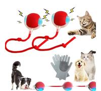GLSAYZU Yopoll interactive pet toy ball, 360° Motion Pet Smart Chase Ball, 3 Speed Modes for Small Dogs & Cats, Bite-Proof Silicone, One-Touch Activation, USB Charged Indoor Play Toy (Style A, 2PCS)