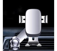 GLSDC Car Phone Holder for Toyota Mark X Matrix Mirai MR2 Spyder, 360° Rotation Adjustable Car Phone Mount Air Vent Mount with Extension Clip,Silver