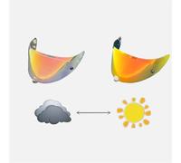 GLSDC Motorcycle Helmet Visor for HJC Rpha 11 HJ-26, Motorcycle Visor Motorbike Helmet Face Shield UV Protection Anti-Scratch,normal-Bphotochromicrevored