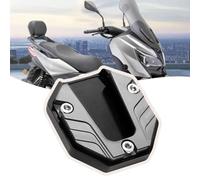 GLSDC Motorcycle Side Stand Plate Pad for Ducati 1299 Panigale R Final Edition, Aluminum Alloy Motorcycle Kickstand Pad Prevents Tiles Wear Marks,Silver