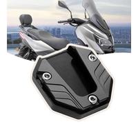 GLSDC Motorcycle Side Stand Plate Pad for Ducati 1299 Panigale R Final Edition, Aluminum Alloy Motorcycle Kickstand Pad Prevents Tiles Wear Marks,Black