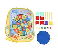 GLSTOY 1 Set Dinosaur Sandbag Game Indoor Fun Activities for Collapsible Target Board with Sticky Ball Parent Interactive Play Compact Design for Easy Storage