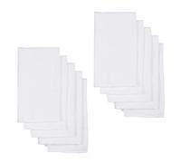 GLSTOY 10 Pcs 100% Cotton Burp Cloths and Washable Cloth Diaper Inserts 60X60Cm Soft Absorbent Reusable Liners Leak-Resistant Design for Newborns and Infants