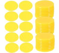 GLSTOY 100pcs Bingo Chips Set 19mm Gambling Chips for Bingo Games Assorted Colors Game Counters Storage Bag for and Parties