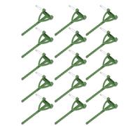 GLSTOY 100Pcs DIY Triangle Brooches T-Shape Plastic Corsage Pins Green Wedding Boutonniere Safety Pins for Flower Brooch Making and Craft Accessories