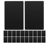 GLSTOY 100pcs Metal Business Card Blank Aluminum Alloy Engraved Business Cards with Smooth Surface Easy to Use Round Corner for Office and Professional Use