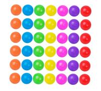 GLSTOY 100pcs Mini Colorful Plastic Play Balls Soft Round Ocean Balls for Lightweight Safe Playroom Pit Pool Accessories for Indoor Outdoor Use