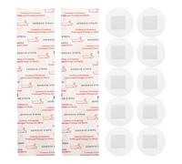 GLSTOY 100pcs Waterproof Bandage Round Pe Tape for Wound Care, Breathable Non-Woven Fabric, Minimizes Skin Irritation, Promotes Natural Wound Healing, for Travel and Sports