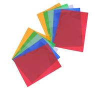 GLSTOY 10pcs A4 Plastic Folders with Sleeves for Organizing Documents, Lightweight and Stylish File Jackets Suitable for Office and School Use Random Color