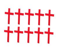 GLSTOY 10pcs Cathedral Cross Wall Decal Decorative Cloth Wall Stickers for Office Effortless Installation Versatile Design for Elegant Decor