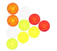 GLSTOY 10pcs Effects Pedal Button Toppers Plastic Caps for Pedal Footswitch Assorted Colours, Tactile Response and Enhanced Protection, for Practice Rooms and Performing Live