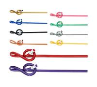 GLSTOY 10pcs Music Note Pencils for Preschool Writing Pencils 10 Colors for Drawing and Classroom Rewards