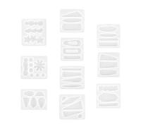 GLSTOY 10pcs Silicone Molds Resin Jewelry Mold Chic Lovely Shape Silicone Material Easy to Use Not Easy to Break Or Deform for Making Your Own Crafts