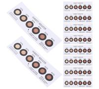 GLSTOY 10pcs Small Humidity Indicator Cards Blue to Pink 6-Point SMD Moisture Measuring Tool for Home Electronics and PCB Packaging