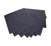 GLSTOY 10pcs Thickened Puzzle Carpet Tiles Non Slip Floor Mats for Crawling Soft DIY Interlocking Square Tiles for Living Play Exercise Deep Grey