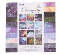 GLSTOY 12 Pcs Vintage Scrapbook Papers 6-inch Single-Sided Decorative Background Paper for DIY Crafts, Card Making, and Journal Scrapbooking Materials
